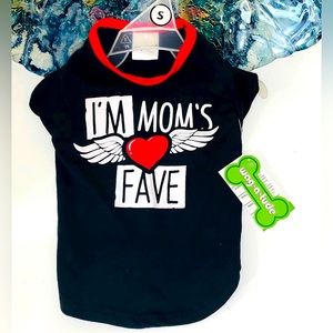 Waggitude Moms Fave Dog Tshirt Small Pet Clothing Shirt